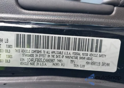 2018 Jeep Grand Cherokee Limited 4X4 z USA, uszkodzony, nr VIN 1C4RJFBG5JC406907